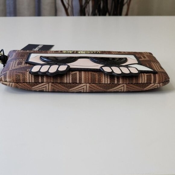 NEW! KARL LAGERFELD PARIS Logo Monogram Wristlet Clutch - Picture 7 of 15